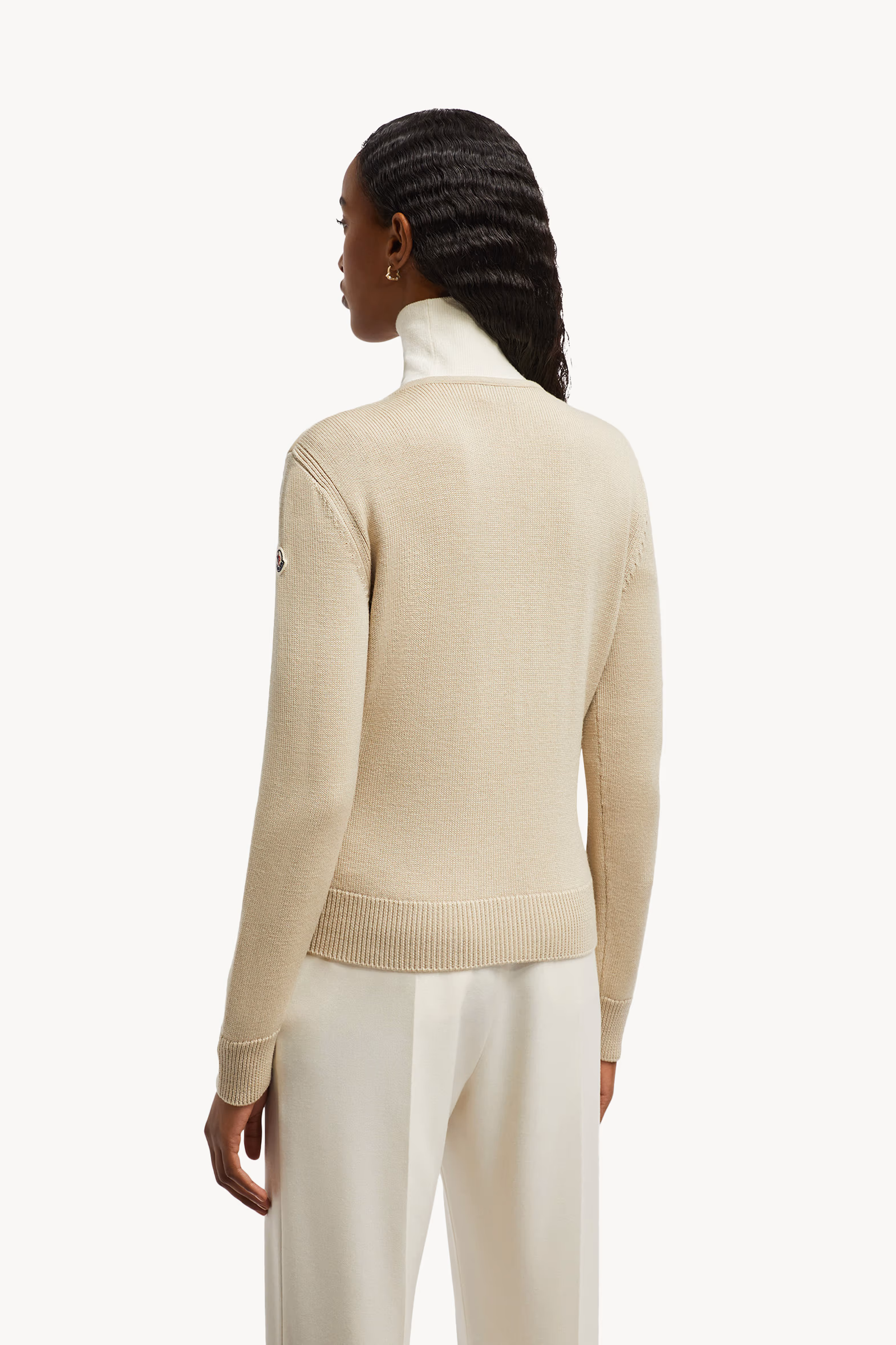 Padded Wool Cardigan Beige Moncler 5